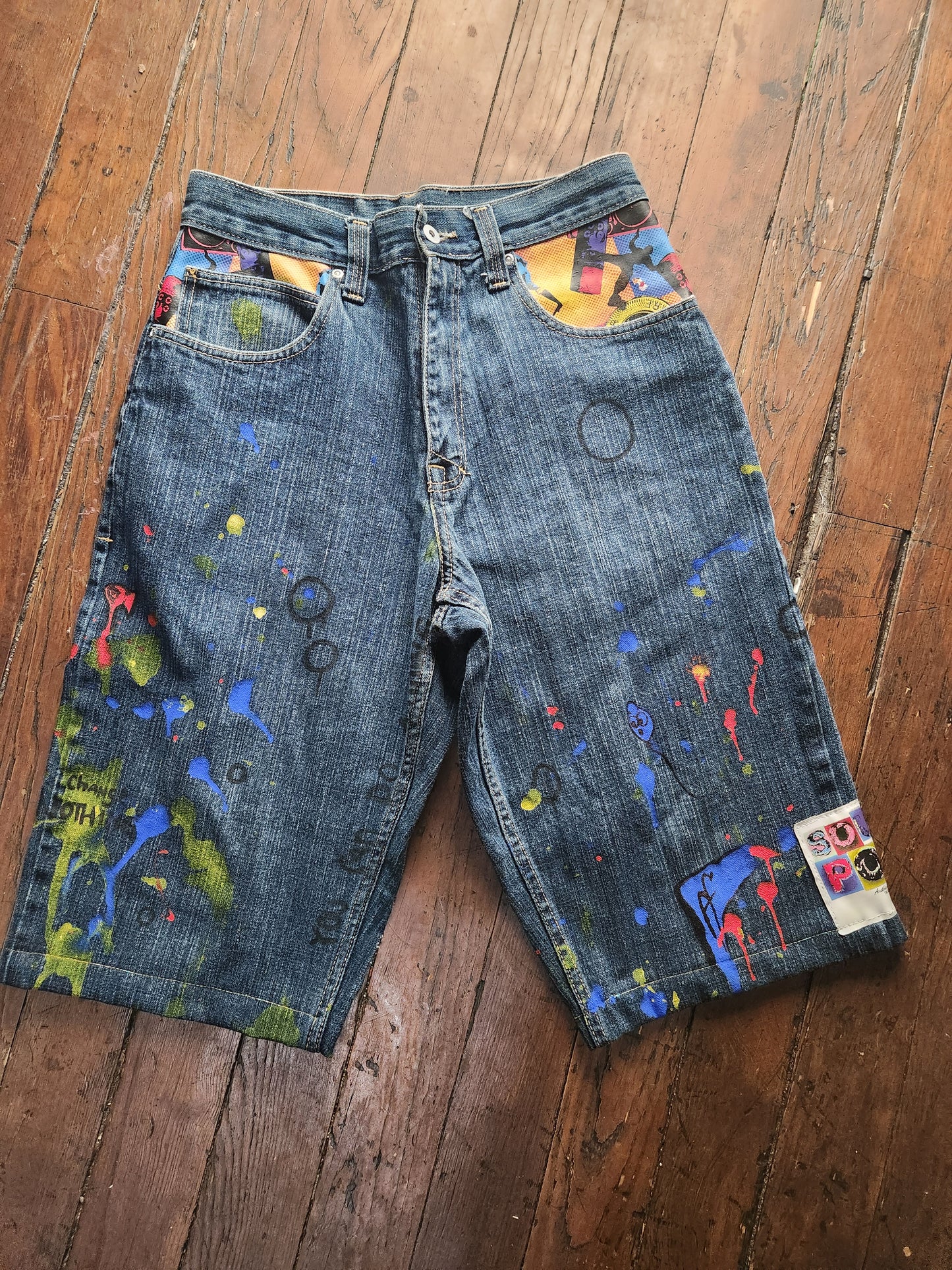 South Pole Splash Cartoon Shorts