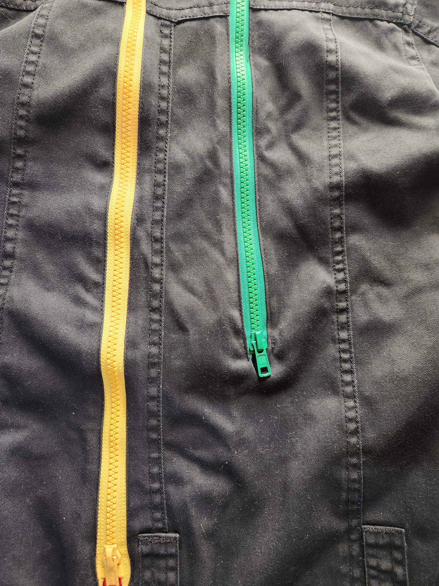 Black 🌈 zipper Coat