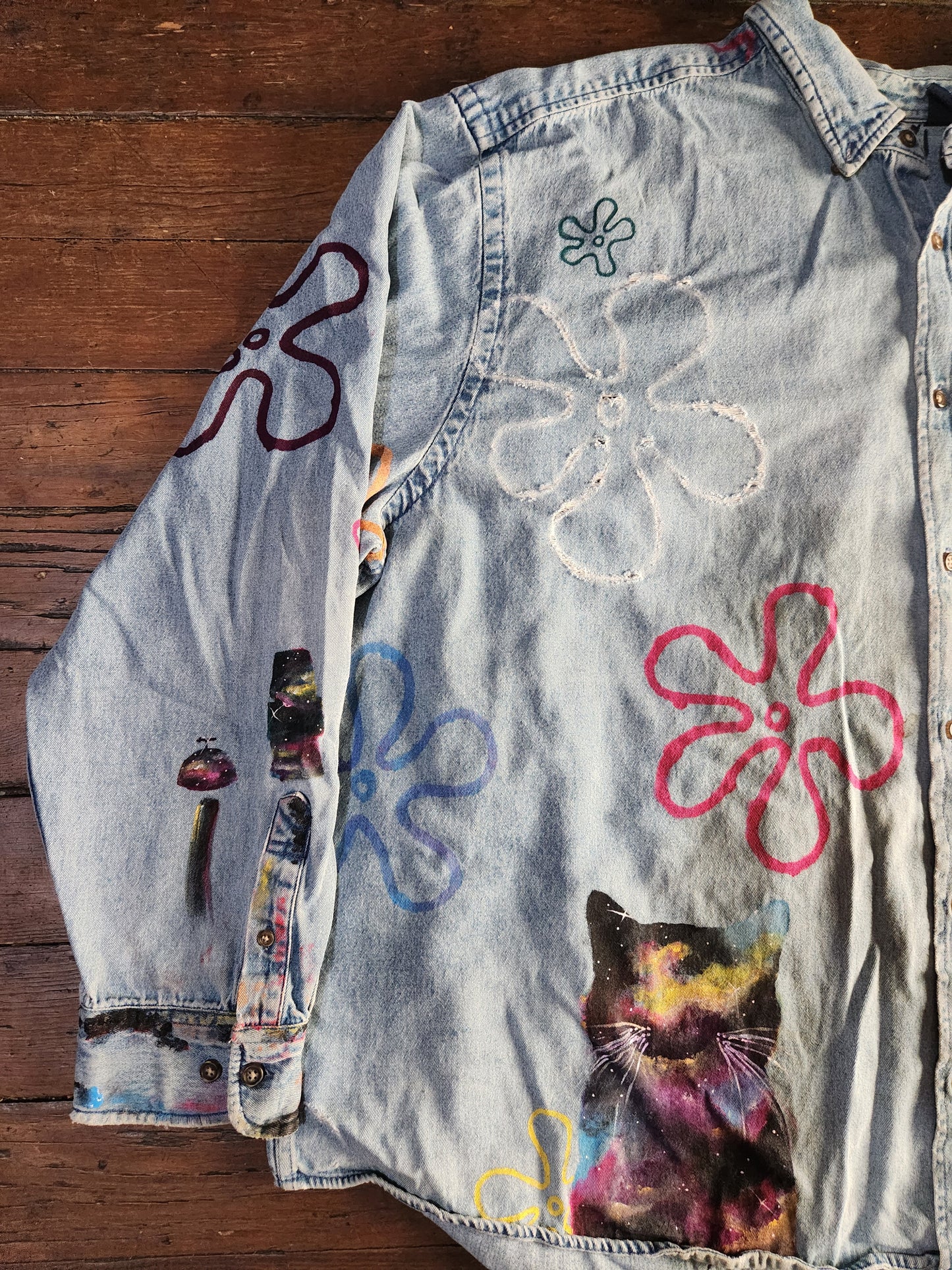 GalaxyCatBob Denim Jacket
