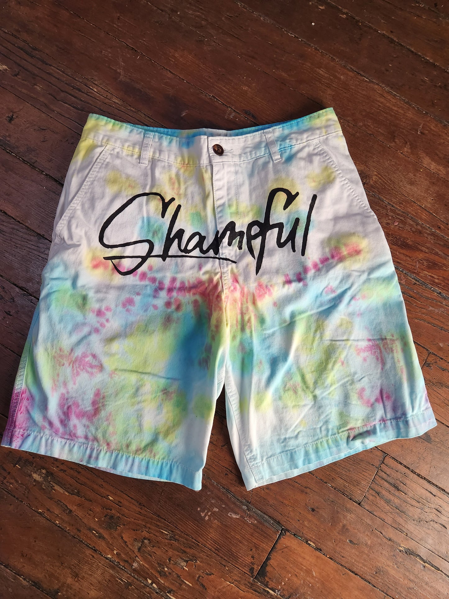 Tye Dye Jean Shorts
