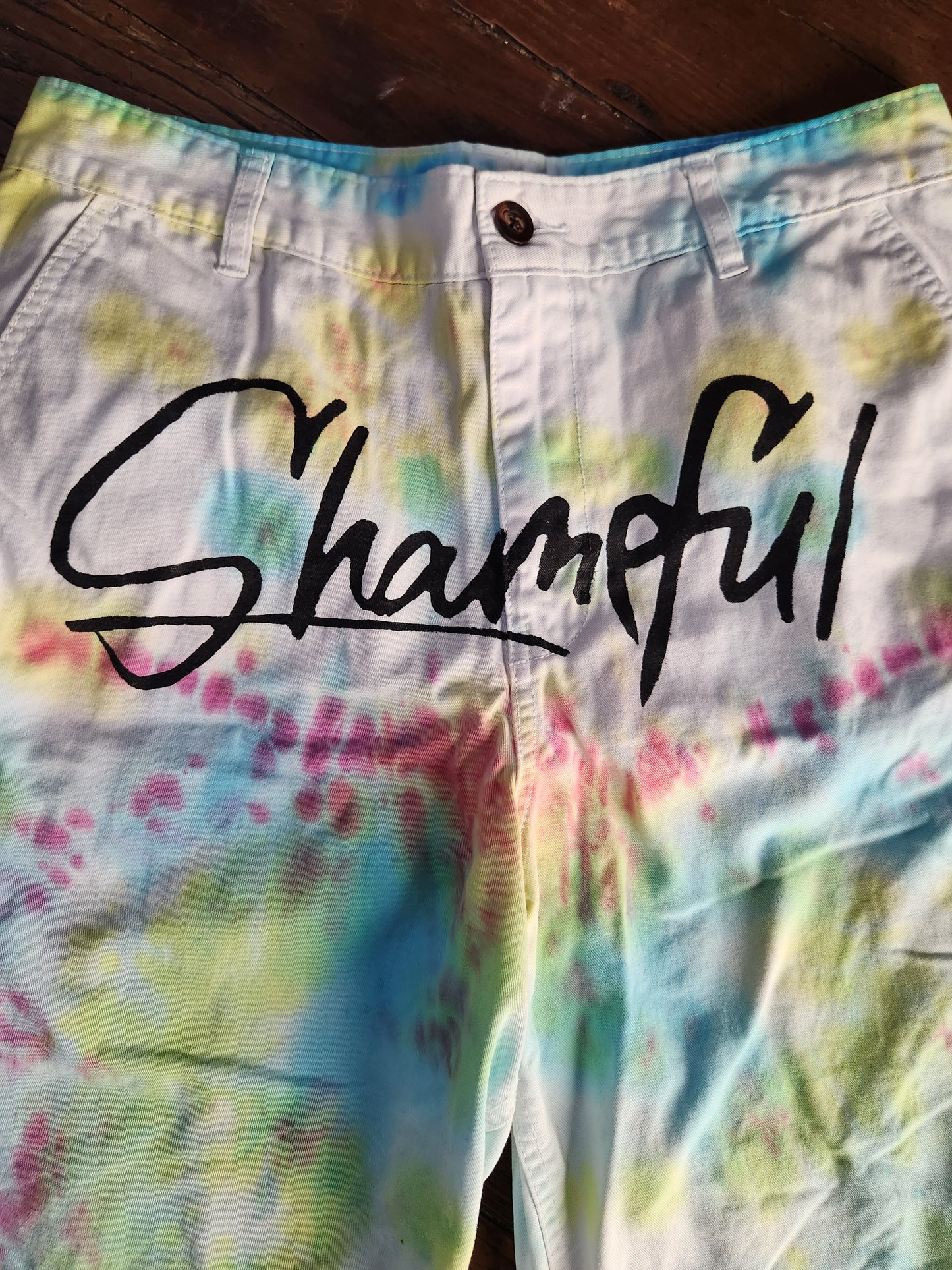 Tye Dye Jean Shorts