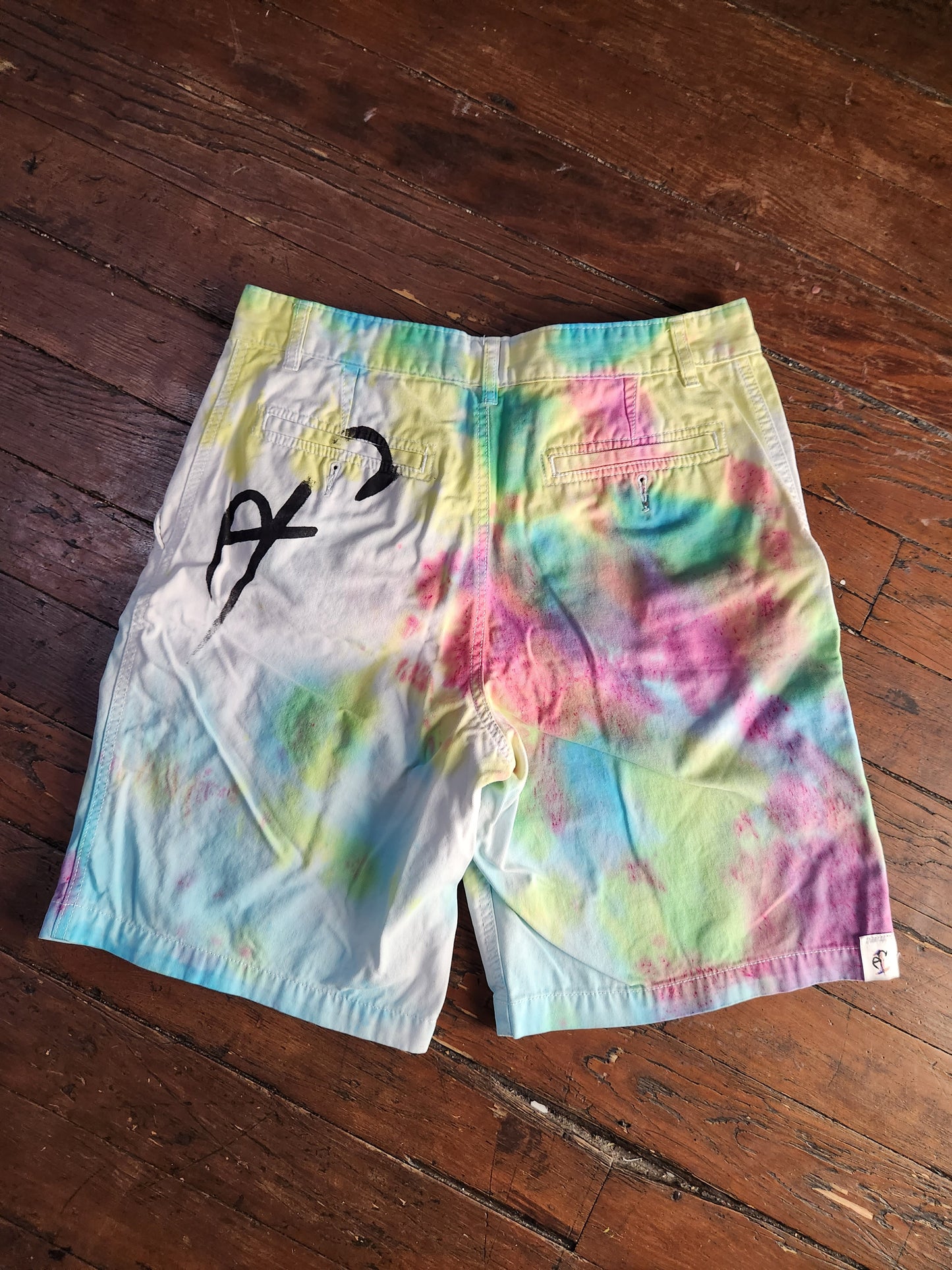 Tye Dye Jean Shorts