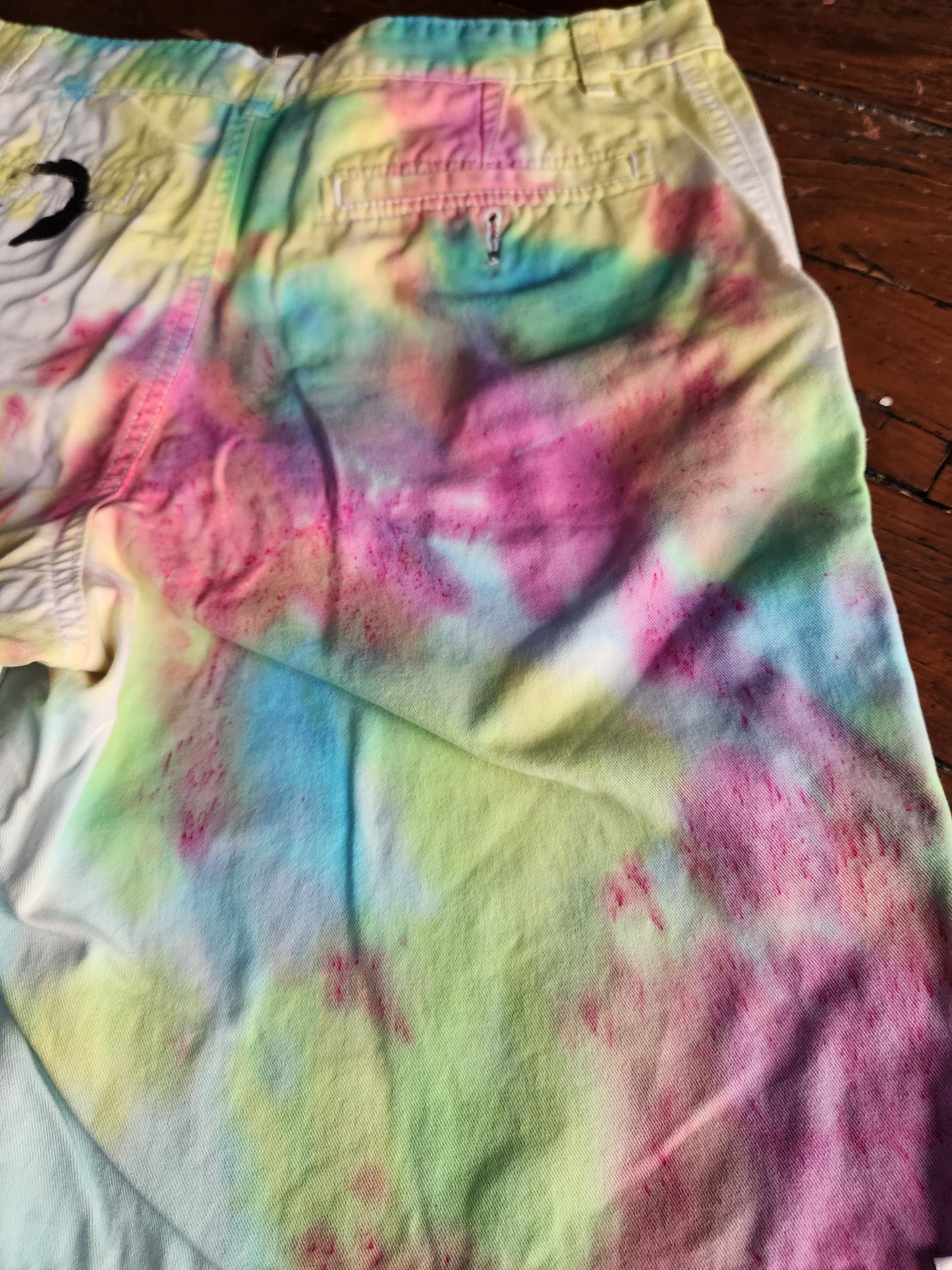 Tye Dye Jean Shorts