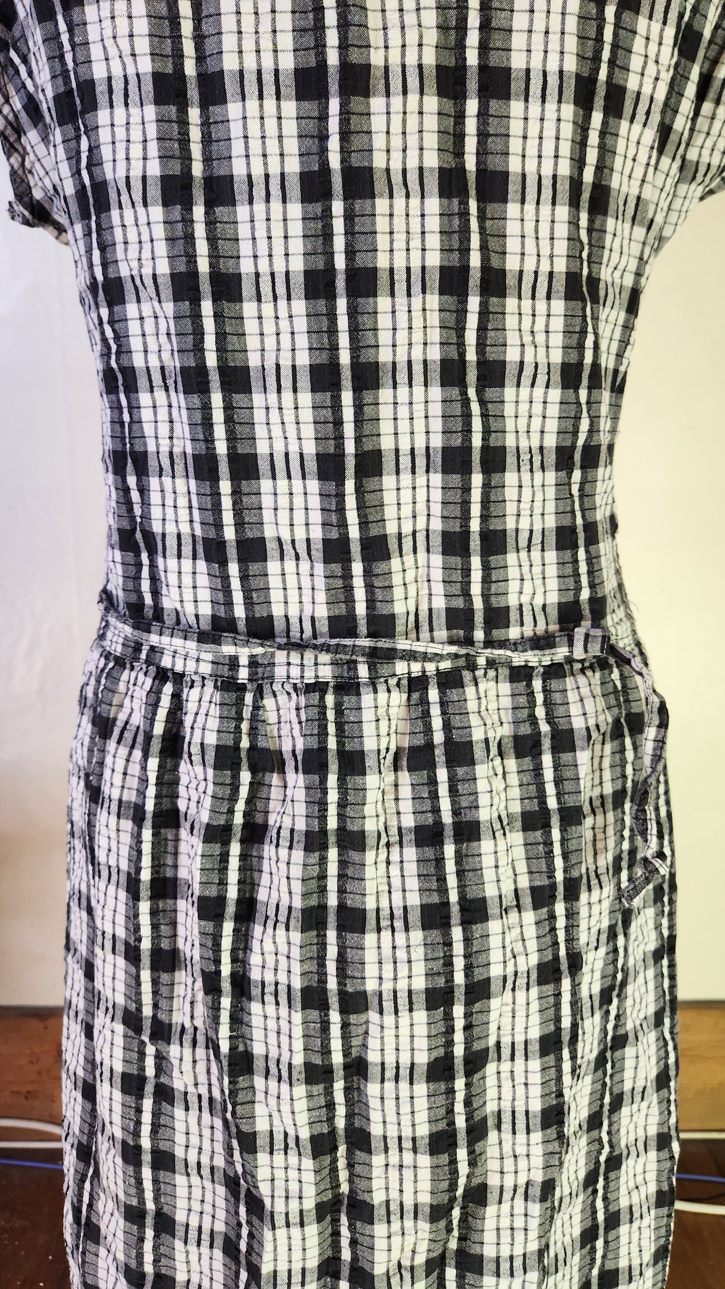 Xl plunge neck button up dress