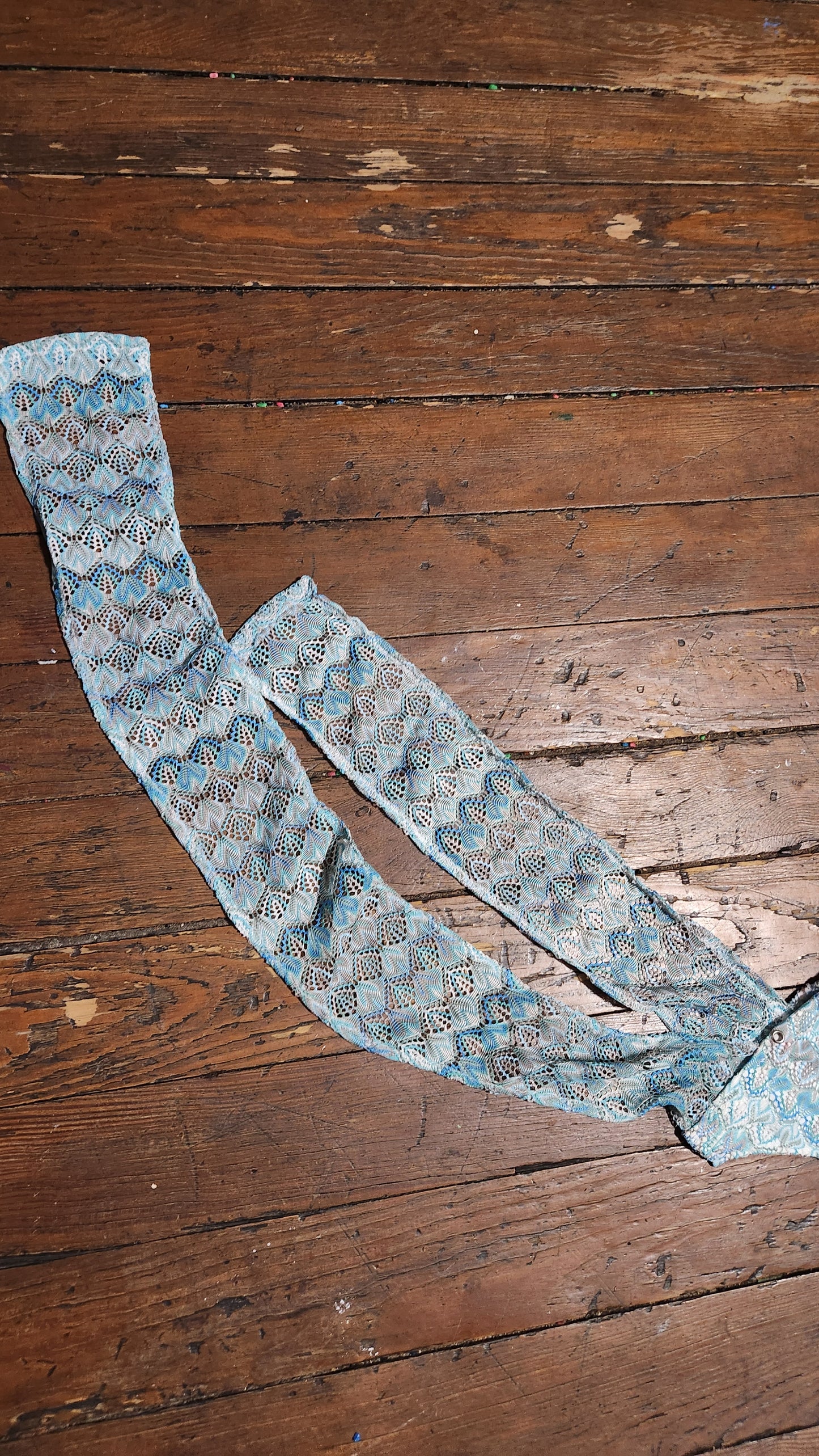 Scarfie blue lace