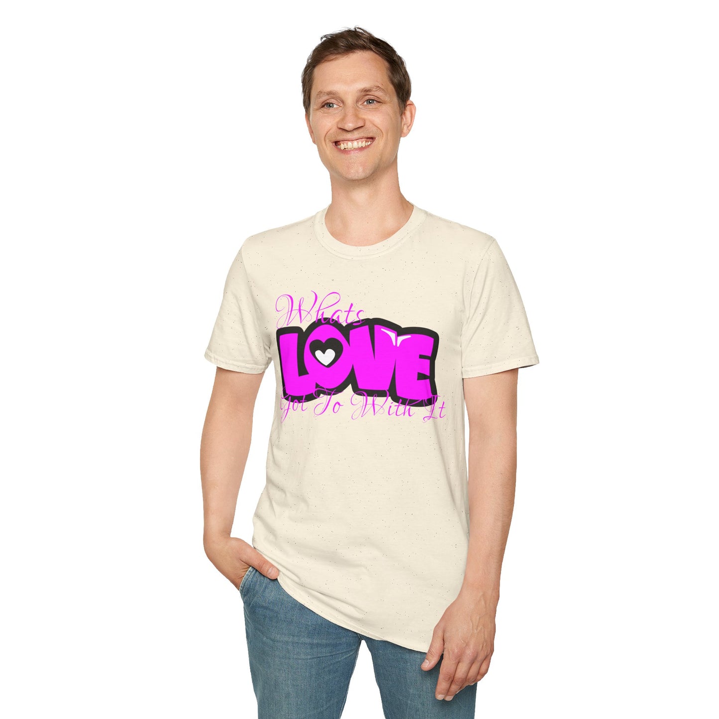 LOVE Heart Graphic T-Shirt — Bold Pink Streetwear Tee