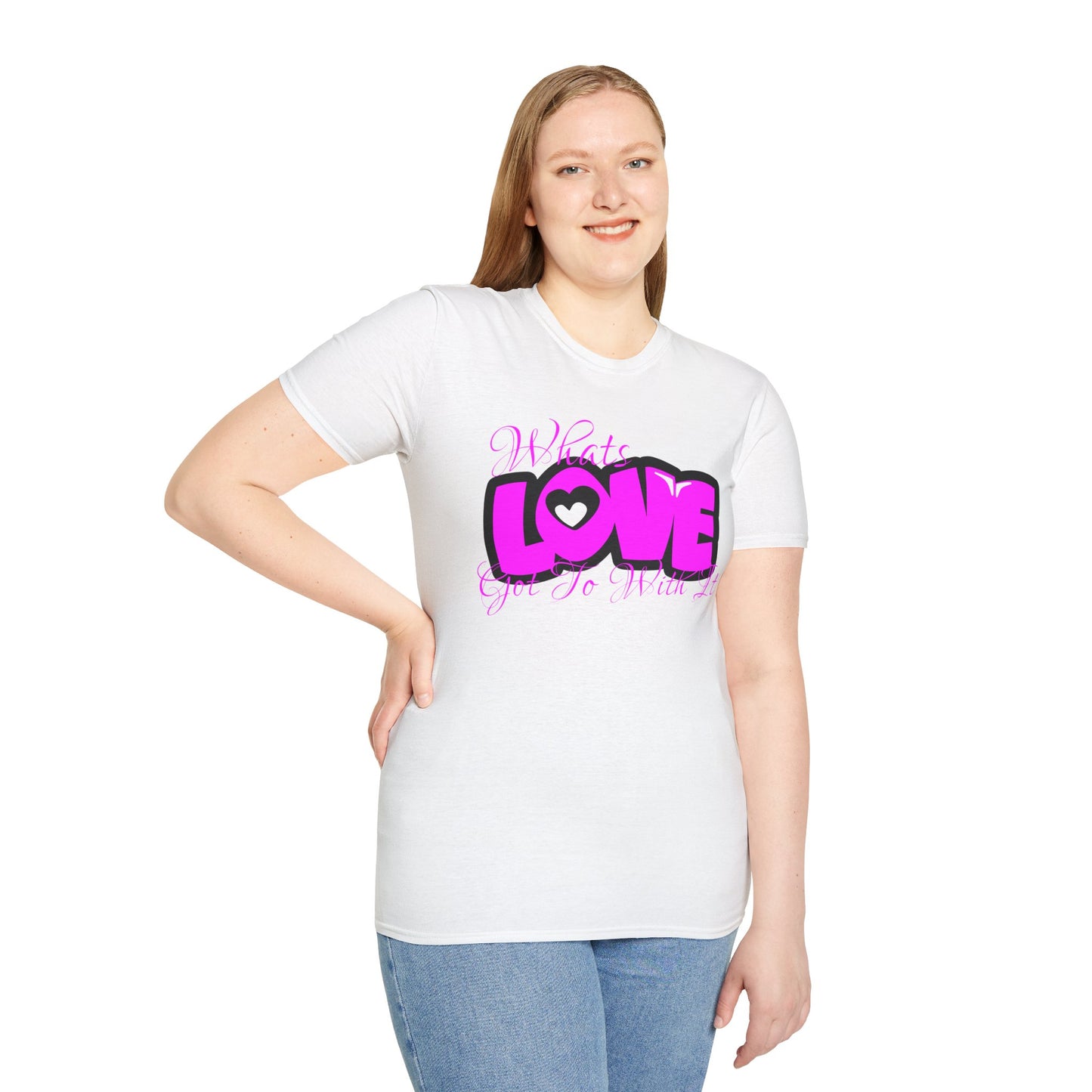 LOVE Heart Graphic T-Shirt — Bold Pink Streetwear Tee