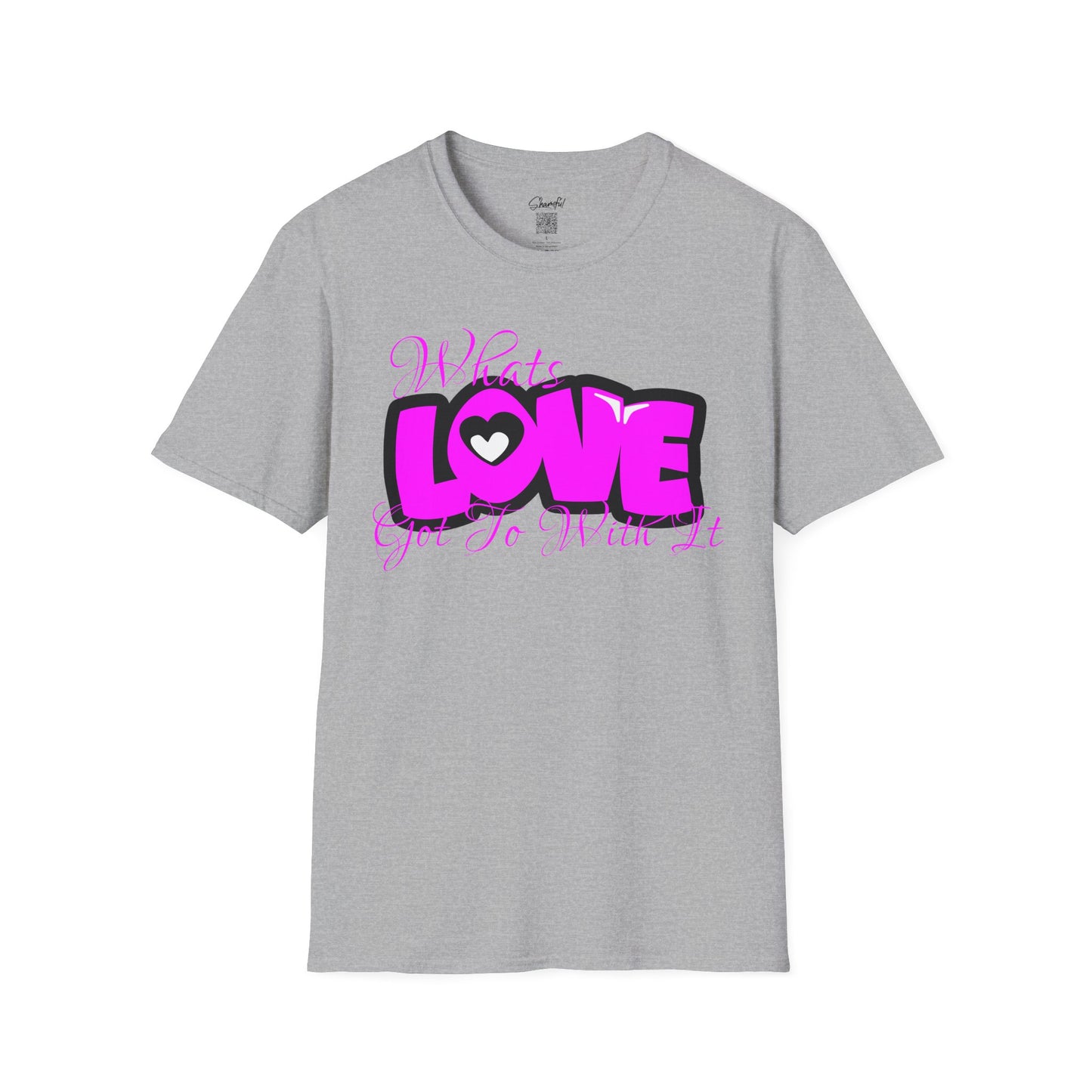 LOVE Heart Graphic T-Shirt — Bold Pink Streetwear Tee