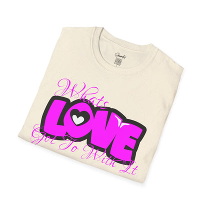 LOVE Heart Graphic T-Shirt — Bold Pink Streetwear Tee