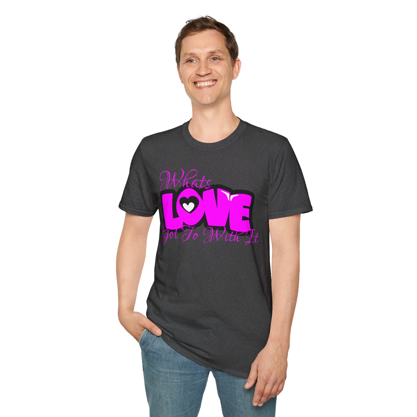 LOVE Heart Graphic T-Shirt — Bold Pink Streetwear Tee