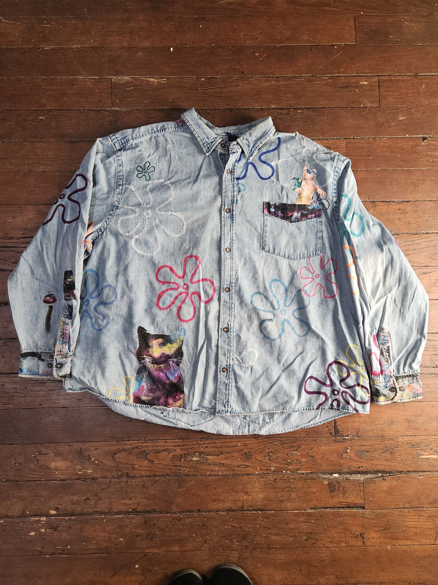 GalaxyCatBob Denim Jacket