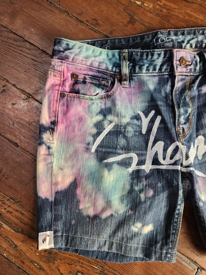 Cotton candy Jean shorts