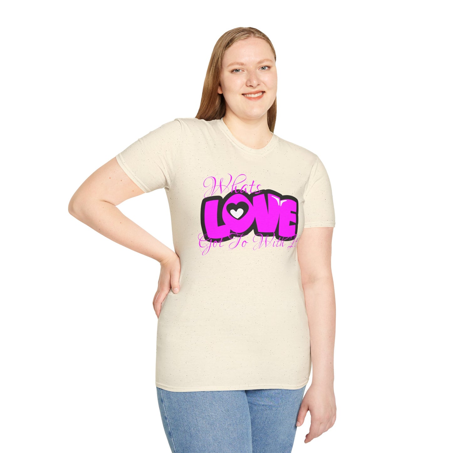LOVE Heart Graphic T-Shirt — Bold Pink Streetwear Tee