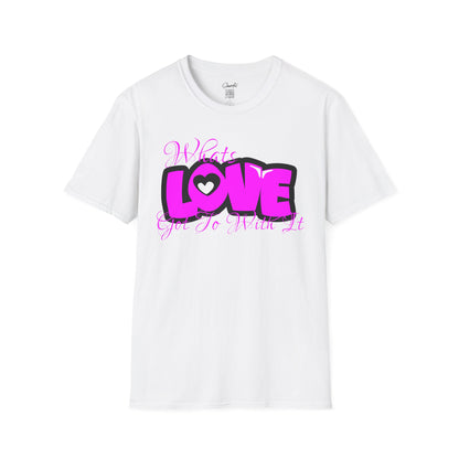 LOVE Heart Graphic T-Shirt — Bold Pink Streetwear Tee