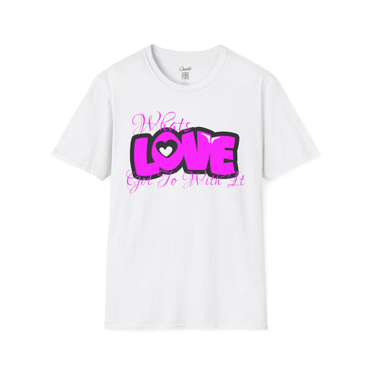 LOVE Heart Graphic T-Shirt — Bold Pink Streetwear Tee