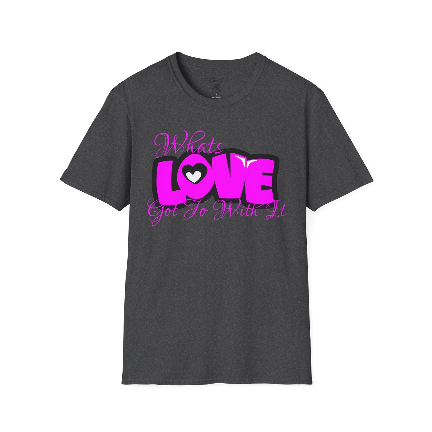 LOVE Heart Graphic T-Shirt — Bold Pink Streetwear Tee