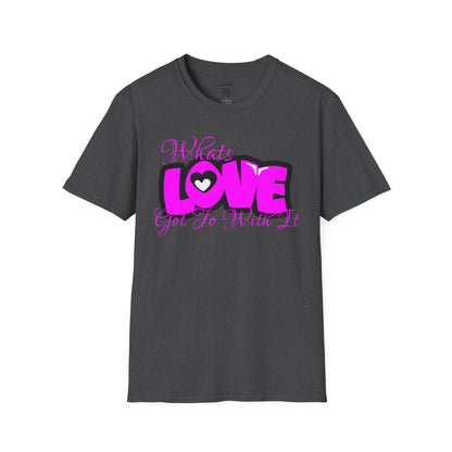 LOVE Heart Graphic T-Shirt — Bold Pink Streetwear Tee