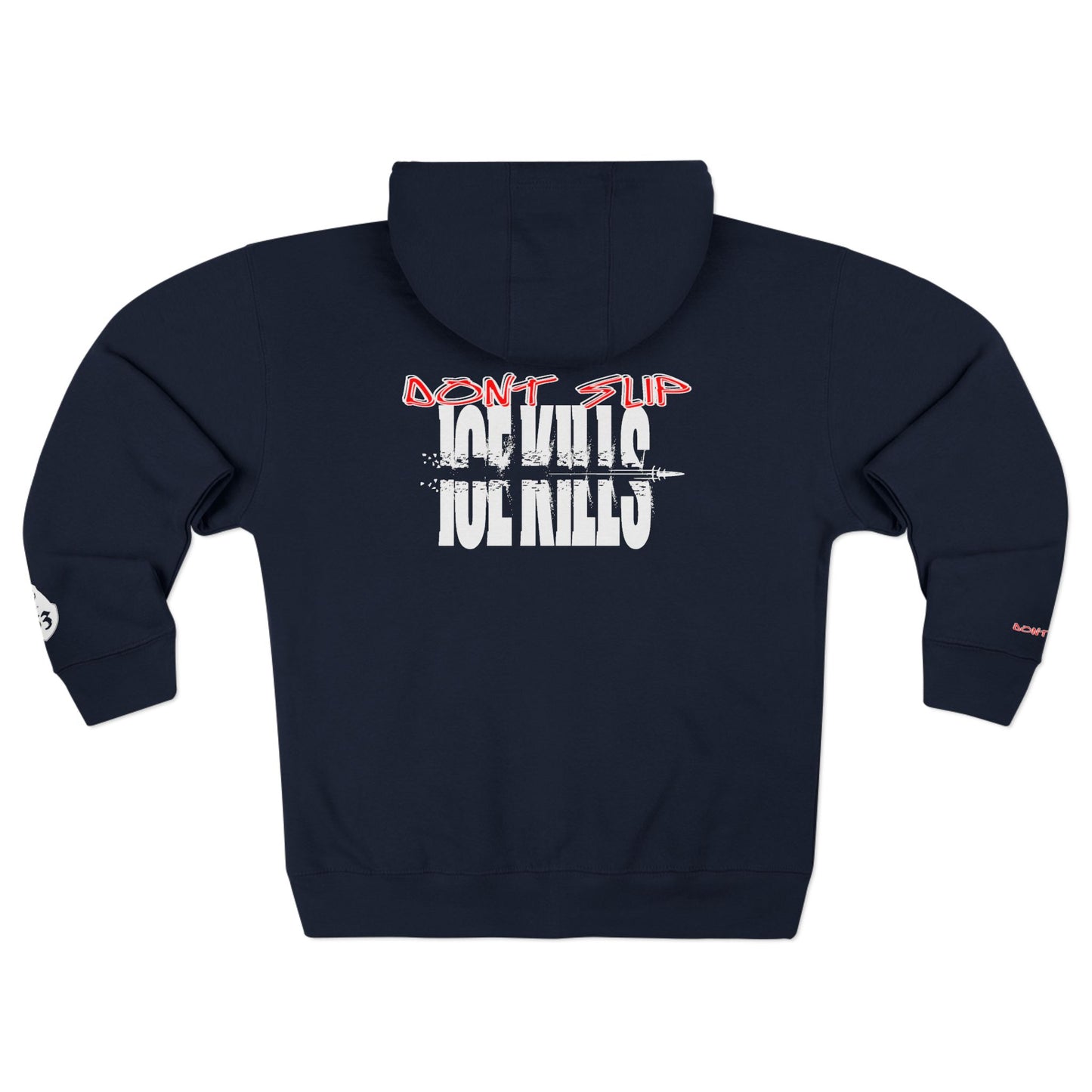 'ICE KILLS' Graphic Zip-Up Hoodie