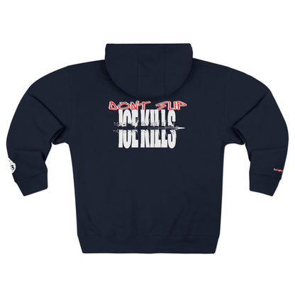 'ICE KILLS' Graphic Zip-Up Hoodie
