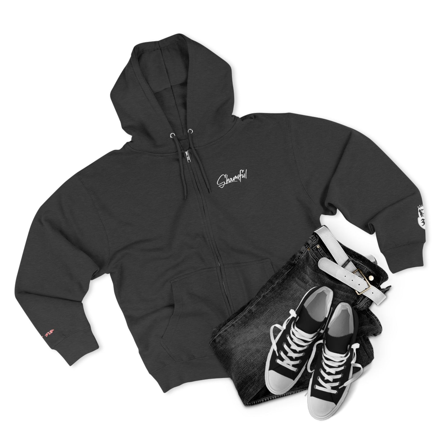 'ICE KILLS' Graphic Zip-Up Hoodie
