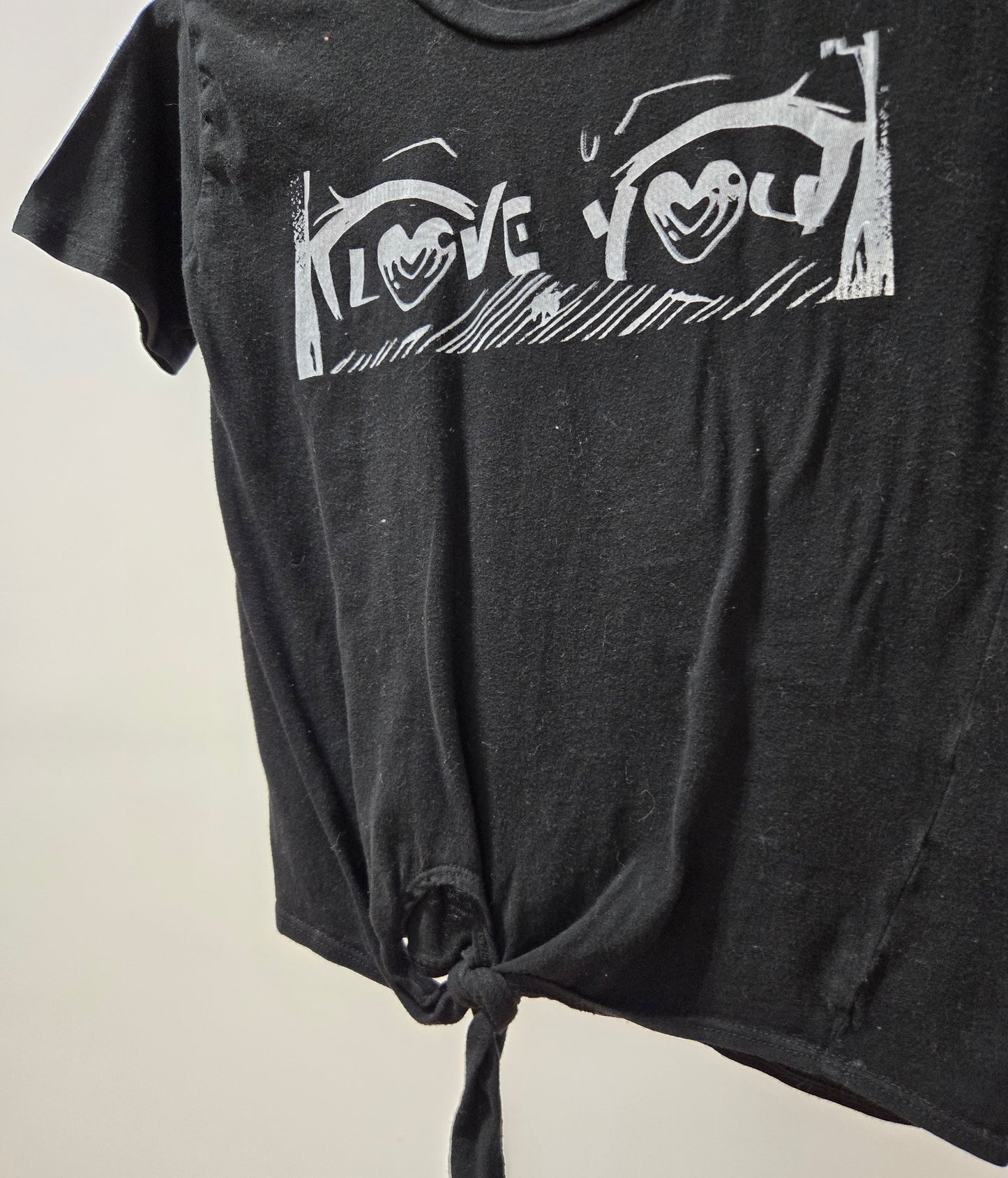 Love You Eyes Tie Tee