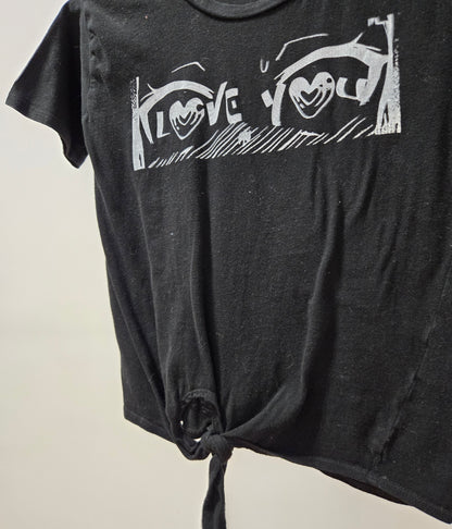 Love You Eyes Tie Tee