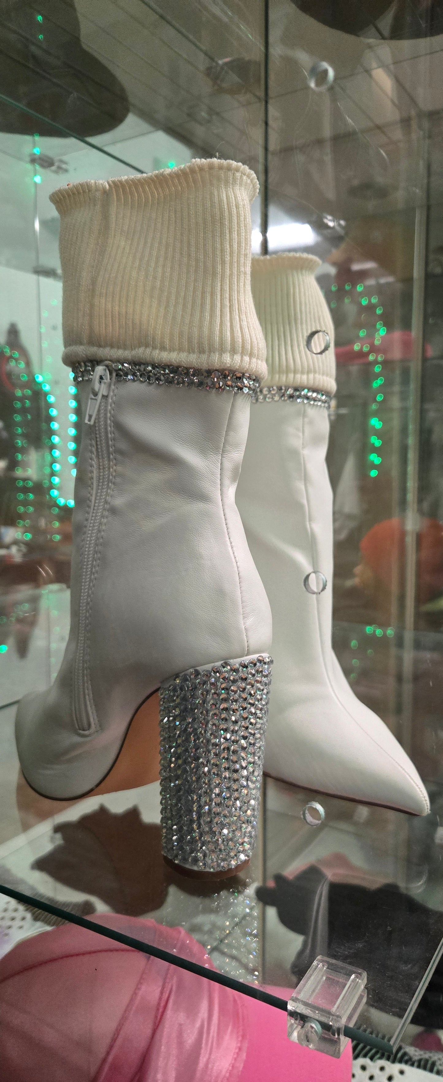 White Glamor Boots