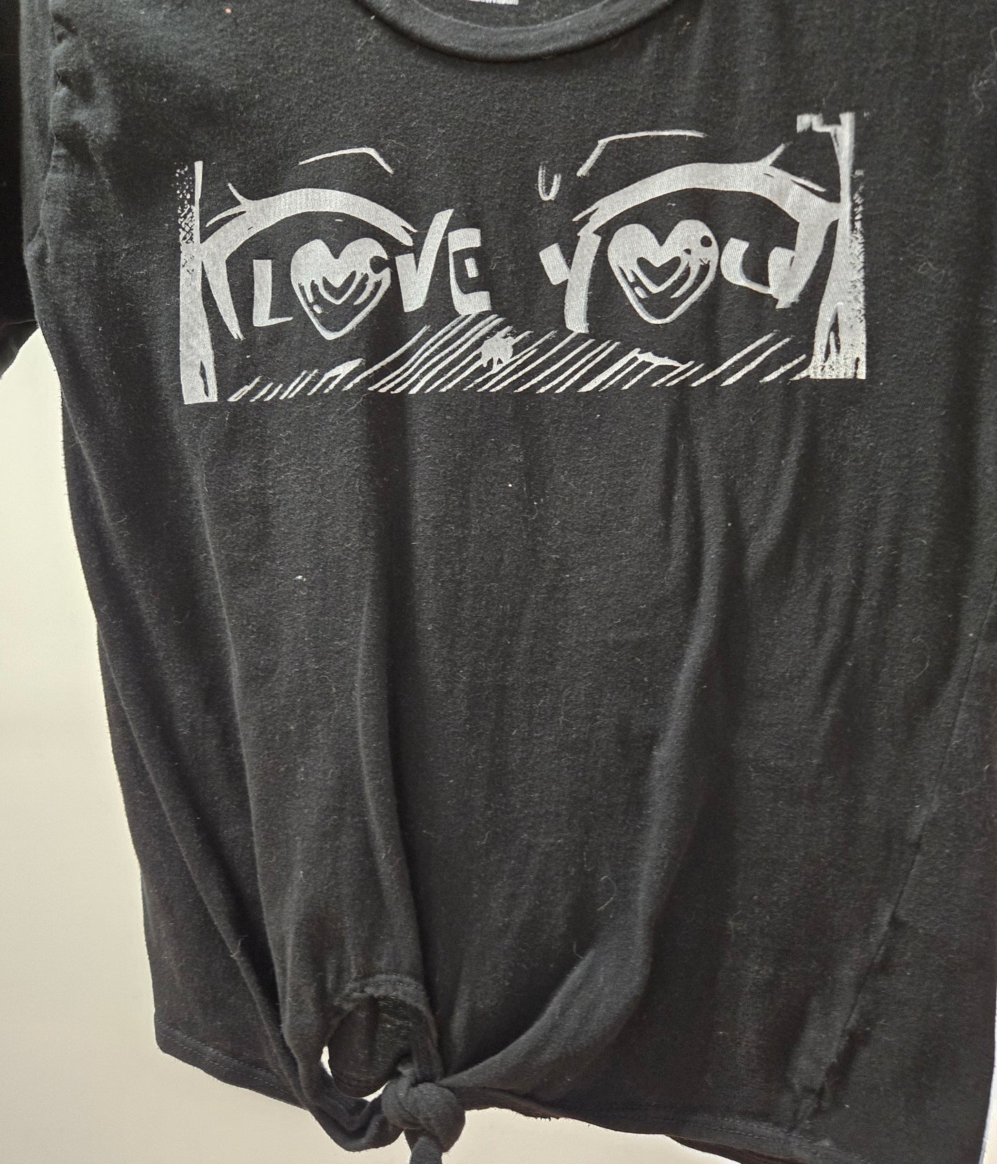 Love You Eyes Tie Tee