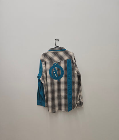 Ef logo button down