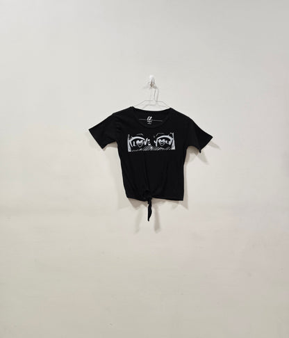 Love You Eyes Tie Tee
