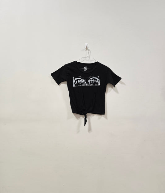 Love You Eyes Tie Tee