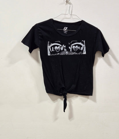 Love You Eyes Tie Tee