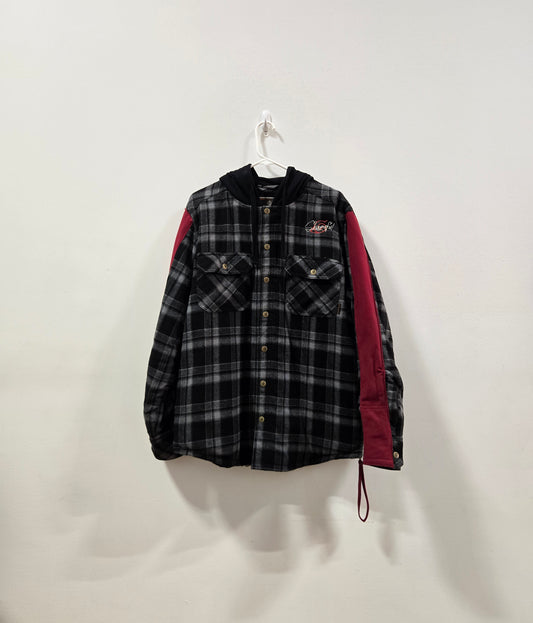 One of One Kakashi Upcycled Hooded Flannel Jacket