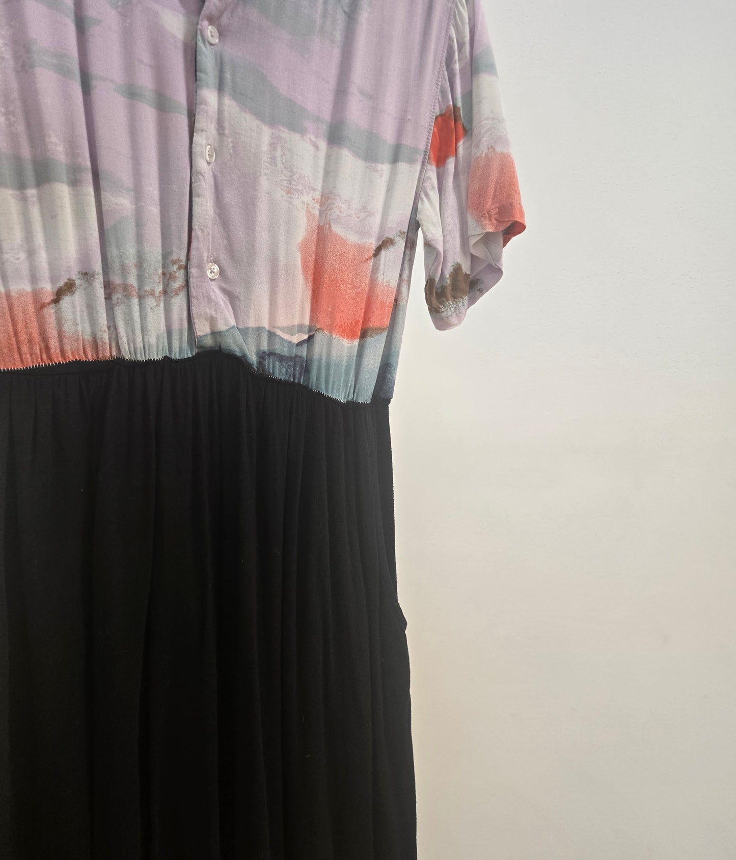 Button Down Black Dress