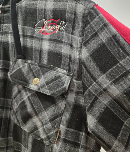 Kakashi Custom Flannel ZipUp Hoodie